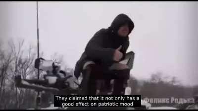 The People's Mayor of the Occupied Sumy proposed to use the abandoned enemy equipment as public toilets and directly showed how to convert an enemy tank into a toilet