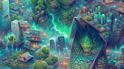 The Gradual Decay Of A Psychedelic A.I. Generated Utopia