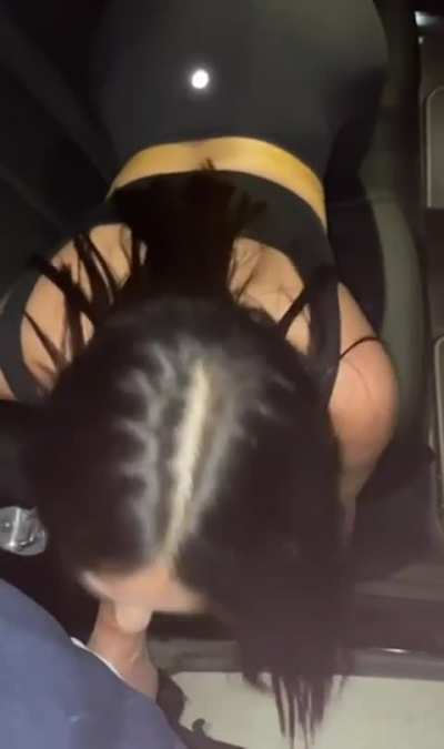 thanking her Uber driver