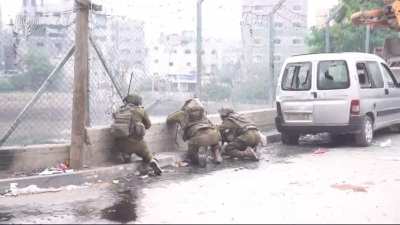 footage of the IDF troops face-to-face with Hamas in Jabaliya.