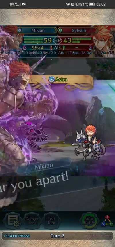 Fallen Miklan Astra animation