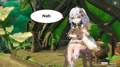 Nahida singing the lazy song