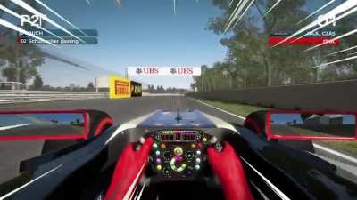 I love the last chicane in Canada in the older F1 games