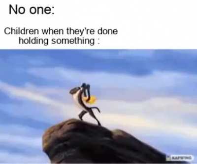 They just throw it