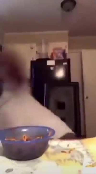 He wasn't eating "Fresh Italian Pasta"