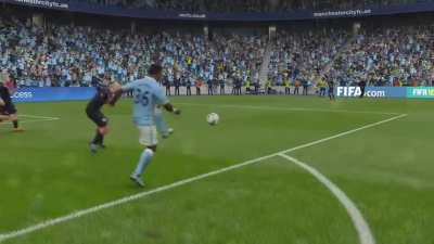 Brutal Challenge. Ref waved play on.
