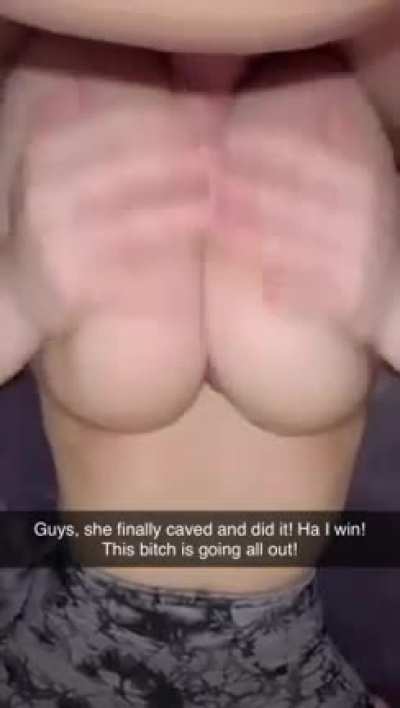 Second puberty had hit me hard. You, my roommate, wouldn&rsquo;t stop asking me to let you use my new massive boobs. I finally caved to your begging and let you do it, not realizing I had to suck your balls at the same time. Or that you&rsquo;d be sending videos of m
