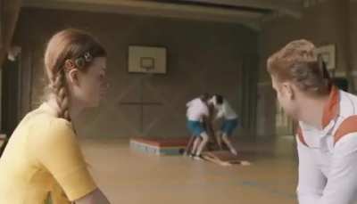 Attempting some gymnastics