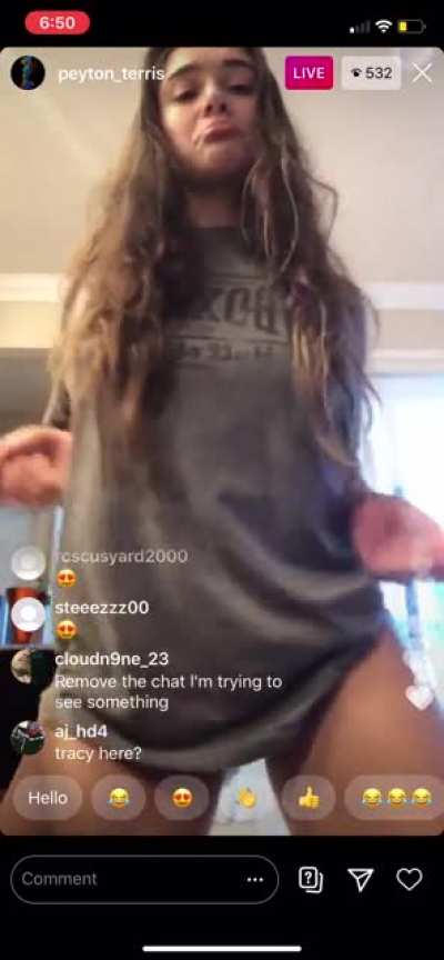 From IG live