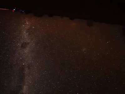 A full rotation of the Earth visualised by stabilising the sky over a 24 hour period .......jk /s