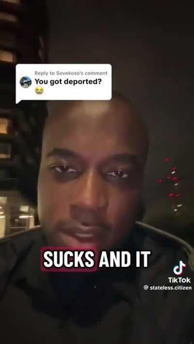 Man shares his experience of being deported back to the UK: "Now I'm in the United Kingdom and this country sucks. It has made me MORE America first."