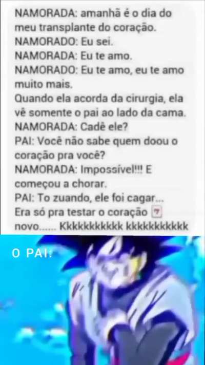 Kkkkkk o pai &eacute; o senhor plot Twist 