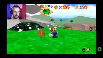 Jacksepticeye's first time playing Super Mario 64