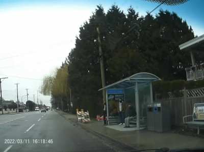 Possible Insurance Scam? Wife &amp;amp; I just picked up the kids and were heading home. I missed this idiot with only inches to spare. Off camera he was cursing up a storm as we drove off. Richmond, BC. (not sure if this is considered a repost from r/Vancouv