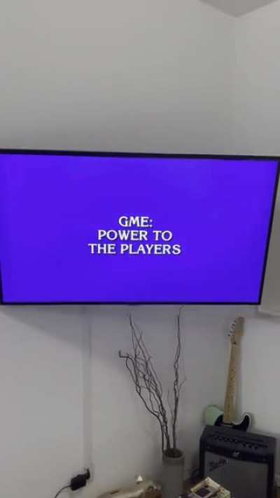 On Jeopardy an hour after the 4:1 stock split. We&rsquo;re on! 🦍🚀🌙