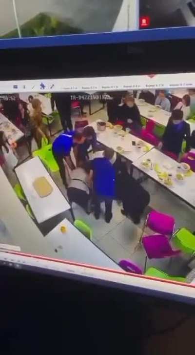 Attacked his classmate by surprise.
