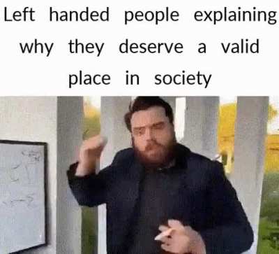 Left handed "people"