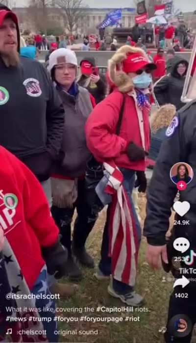What it was like covering the Capitol Hill riots. I&rsquo;m glad the reporter is safe.