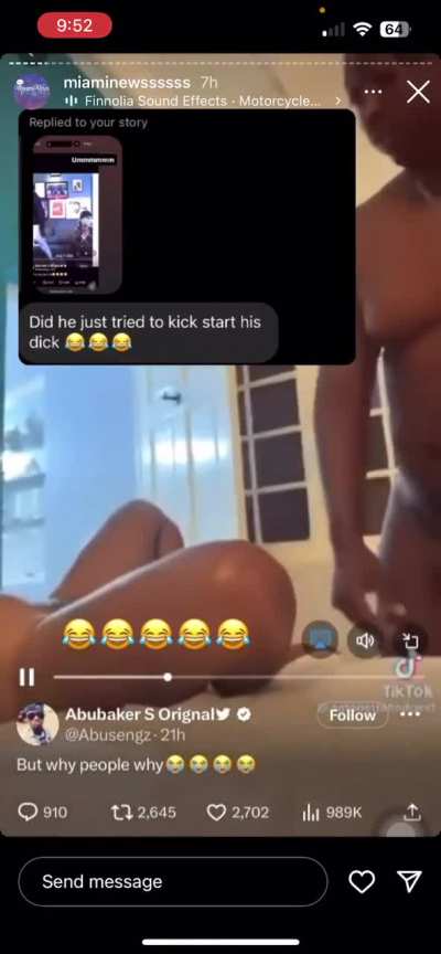 Kidd greasing y&rsquo;all bm ? 