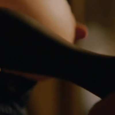 Dakota Johnson blindfolded
