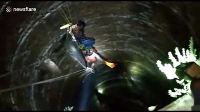 Rescue mission in India.