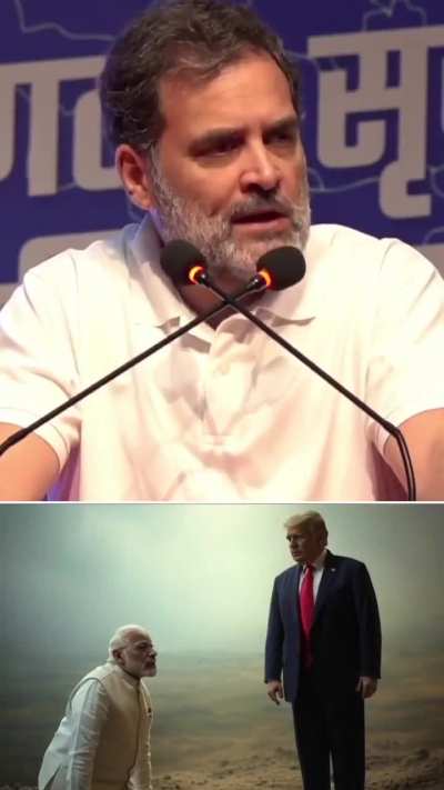 "Modi will do exactly what Trump orders him to do"&mdash;LoP Rahul Gandhi || Narender like always - Surrender!