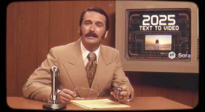 If current day AI image/video generation of 2025 was depicted in the 70&rsquo;s..