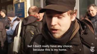 Civilians in Ukraine ready to fight Russian invaders