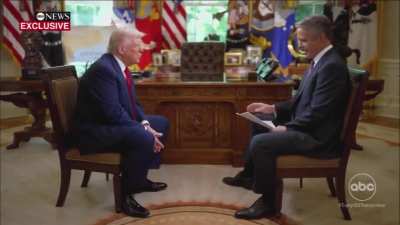 In an ABC interview, Terry Moran pressed President Trump on his claim that Putin wants peace despite ongoing missile attacks&mdash;Trump replied, &ldquo;You start hitting me with fake questions. You&rsquo;re being dishonest.&rdquo;