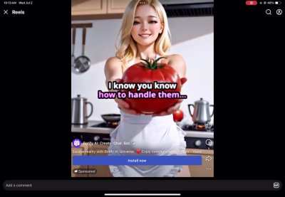 AI porn ad…. on facebook