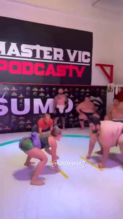 to win at the sumo