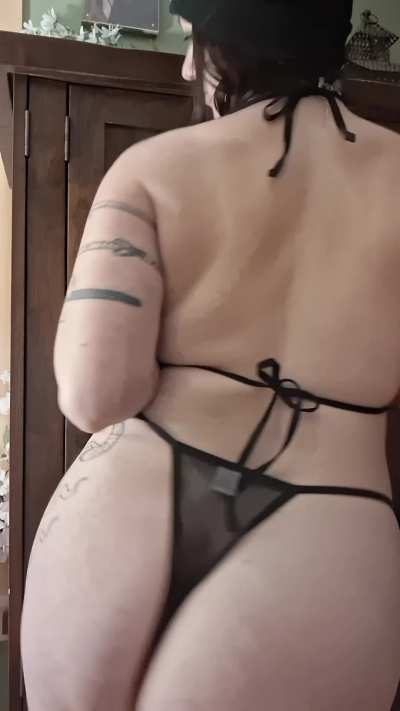Alt girl long braid sheer bodysuit