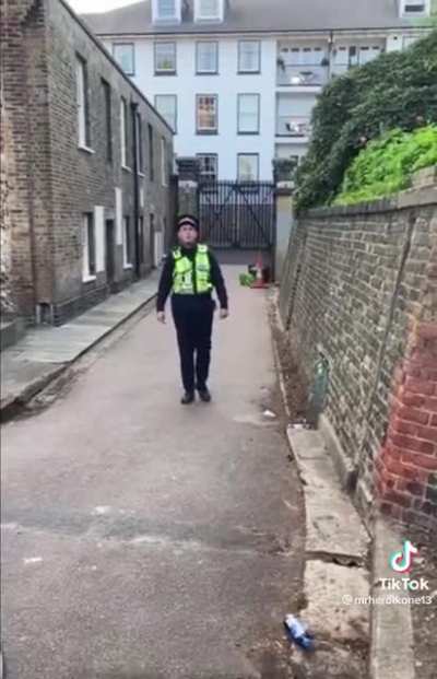 Man runs from the coppers, loses them with some parkour