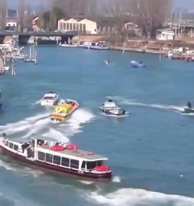 This is what an ambulance looks like in Venice