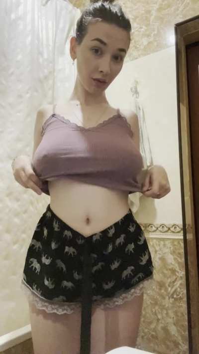 Your pretty fuck doll with big natural titties