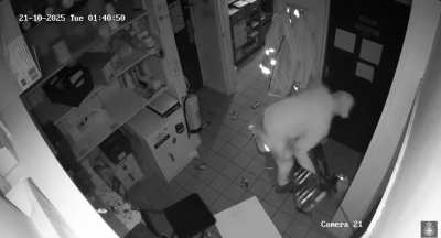 Attempting to get out the place you broke into