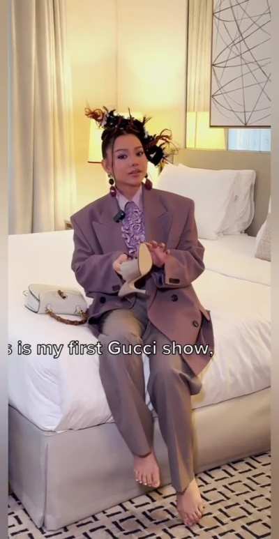 Bella Poarch Gucci outfit - September 2025