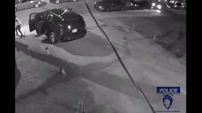 CCTV footage of Charlotte, NC block party shooting that left 4 dead, 10 injured. The shooting occurred this June. Police said over 180 shots were fired during the shootout from handguns &amp;amp; rifles. Some of those guns have been linked by forensic evidenc