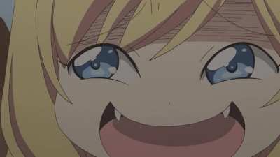 Jashin-chan's rubber face