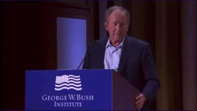 &ldquo;Unjustified invasion of Iraq &mdash; I mean Ukraine&rdquo; - George Bush