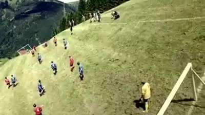 A new Austrian sport called &ldquo;Alpine Soccer&rdquo;