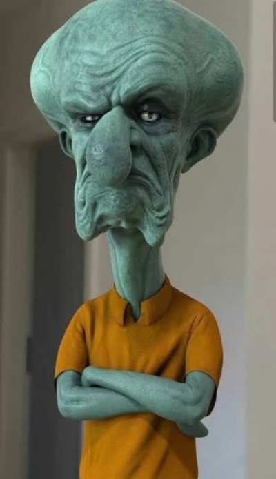 enhanced Squidward 🔥🔥🥶🥶💯🤩💯🥶💯🤩🔥🥶