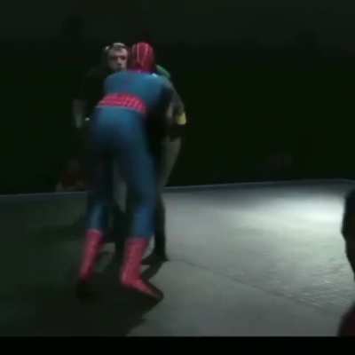 Blursed Batman &amp;amp; robin Vs Spiderman