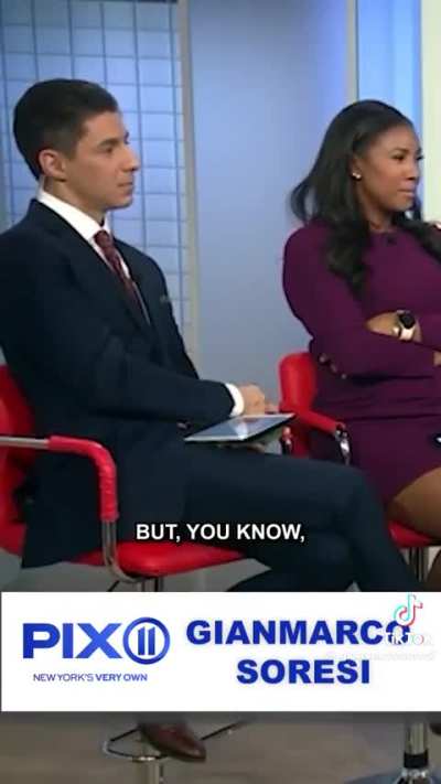 Gianmarco Soresi shouts out his &lsquo;cousin&rsquo; on the morning news 