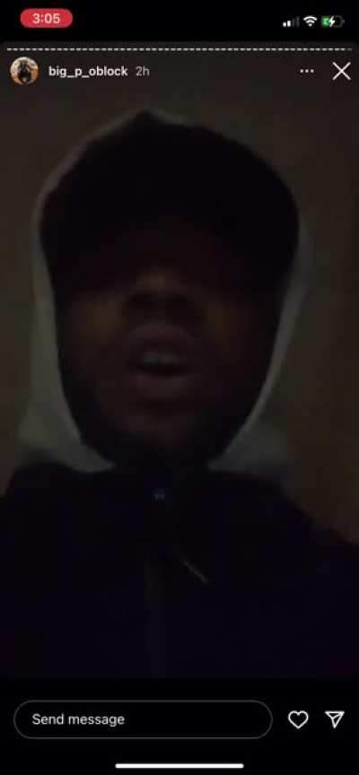 Big P tries to extort younger o block members and pulls up on bike 😬