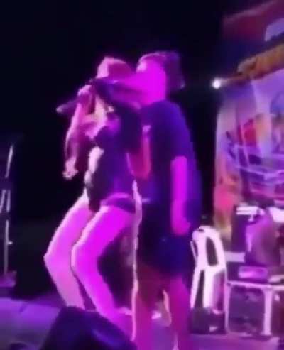 To not get horny on stage 