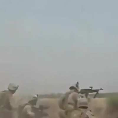 US marines firefight in Marjah, 2010.
