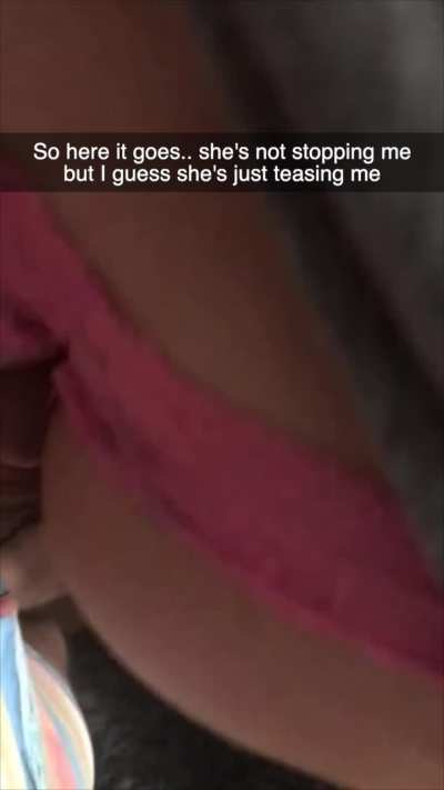 Mom's teasing me