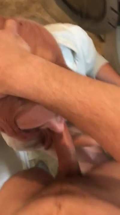 Just walk up and fuck my mouth anytime you&rsquo;d like. I might get worse at doing laundry but I&rsquo;ll still finish both jobs. Now who wants to get sucked off next?