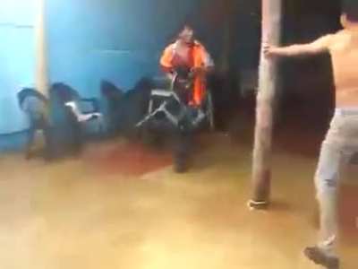 to kick someone